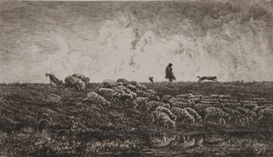 Der Regenschauer von Charles Francois Daubigny