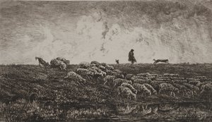 Der Schauer, um 1851 von Charles Francois Daubigny