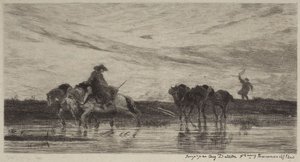 Die Arbeitspferde von Charles Francois Daubigny