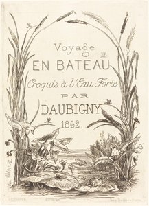 Titelseite für "Voyage en bateau"