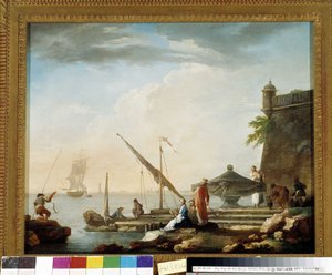 Mittelmeerhafen am Brunnen