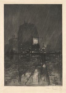 Eine regnerische Nacht, Madison Square von Charles Frederick William Mielatz