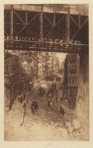 Cherry Street, N.Y. von Charles Frederick William Mielatz