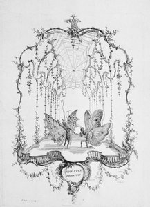 Französisches Theater, aus Essai de Papilloneries Humaines par Saint A..., ca. 1756-60 von Charles Germain de Saint Aubin
