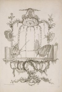 Das Duell, aus Essai de Papilloneries Humaines von Saint Aubin, ca. 1756-60 von Charles Germain de Saint Aubin