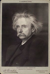 Edvard Grieg, norwegischer Komponist und Pianist von Charles Gerschel