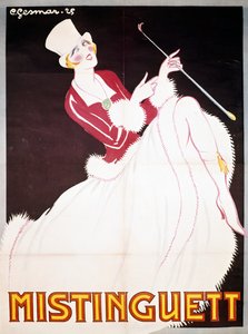 Mistinguett (1872-1956), Plakat illustriert von Charles Gesmar von Charles Gesmar