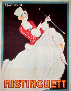 Plakat von Mistinguett von Charles Gesmar