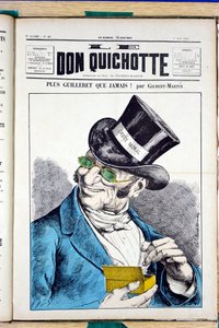 Titelblatt von Le Don Quixote, Nummer 45, Satirique en Couleurs von Charles Gilbert Martin