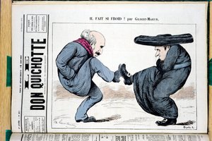 Titelblatt von „The Don Quixote“, Nummer 287, Satirisch in Farben