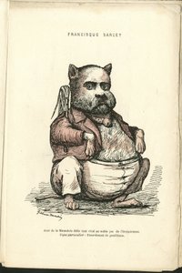 Illustration von Charles Gilbert-Martin (1839-1905) in Zeitgenössische Grimassen