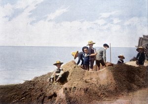 Ephemere Befestigung. Gravur von Gillot, ca. 1900 von Charles Gillot