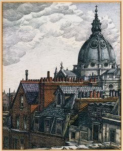 Die Kuppel, Brompton Oratory von Charles Ginner