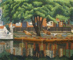 Die Landungsbrücke, Stratford-Upon-Avon von Charles Ginner