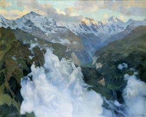 Wolken im Lauterbrunnental, 1901