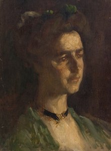 Eine Dolly Varden Mütze, frühes 20. Jahrhundert von Charles Gogin