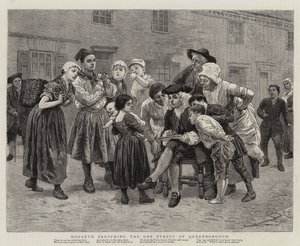 Hogarth skizziert die einzige Straße von Queenborough von Charles Green