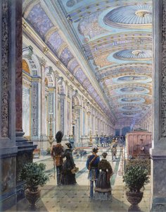 Aufwändiges Stationsinnere, 1883 von Charles H. Driver