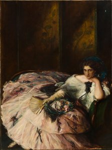 Erinnerung an einen internationalen Ball, Porträt von Miss Kathleen Bruce, 1907 von Charles Hasslewood Shannon