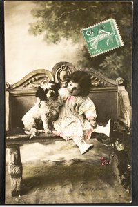 Alte Postkarte/Frohes Neues Jahr/Wunsch/Kind