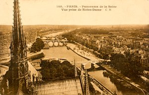 Postkarte/Seine von Notre Dame/Paris/Seine/Ile de France/Frankreich