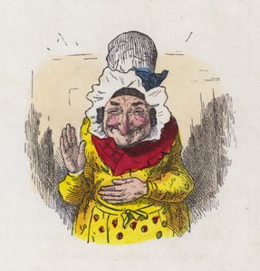 Alte Frau, die lacht von Charles Henry (after) Bennett