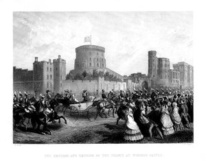 Der Kaiser und die Kaiserin der Franzosen im Windsor Castle, 1855, 1875