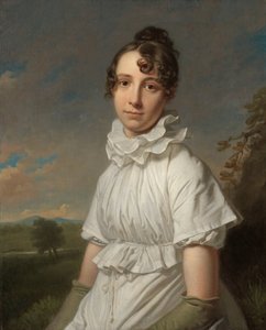 Porträt von Emma Jane Hodges, die Tochter des Künstlers