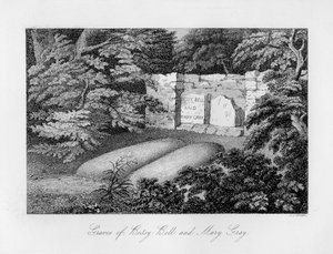 Grab von Bessy Bell und Mary Gray, nahe Perth, 1840