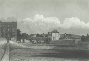 Hove Kirche, vom Meer aus, 1835