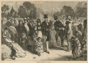 Ein Sommernachmittag in den Kew Gardens, London (Stich) von Charles J. Staniland