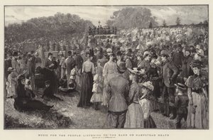 Musik für das Volk, das der Band auf Hampstead Heath zuhört von Charles J. Staniland