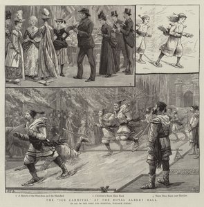 Das Eiskarneval in der Royal Albert Hall von Charles J. Staniland