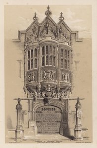 Frontispiz für Old English Mansions, Dritte Serie, von C J Richardson von Charles James Richardson