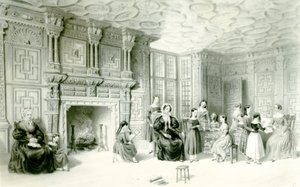 Das Schulzimmer im Campden House, ca. 1840 von Charles James Richardson