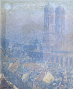 Morgennebel München von Charles Johann Palmié