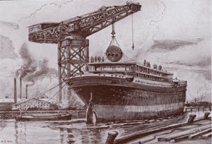 Einbau der Kessel von Charles John de (after) Lacy