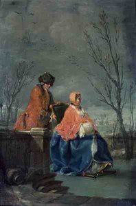 Winter (vor der Restaurierung) von Charles Joseph Flipart