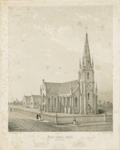 Burton-upon-Trent - Christuskirche und Schulen von Charles Joseph Hullmandel