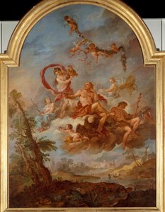 Jupiter wird von Hebe bedient von Charles Joseph Natoire