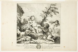 Sommer, Platte zwei aus Die vier Jahreszeiten von Charles Joseph Natoire