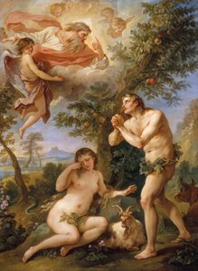Die Zurechtweisung von Adam und Eva, 1740
