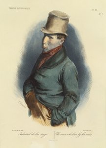 Der Mann, der von seiner Klugheit lebt, Nr. 28 aus Galerie Physionomique von Charles Joseph Travies de Villiers