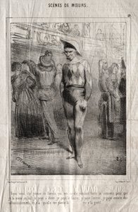 Szenen der Sitten: Sehen Sie, diese Pamela, die mich die ganze Woche über umschmeichelt, damit ich sie zum Ball bringe... von Charles Joseph Traviès de Villers