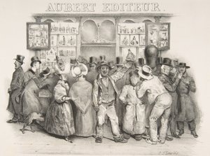 Der Verleger Aubert: Sie müssen zugeben, dass die Regierung komisch aussieht von Charles Joseph Traviès de Villers