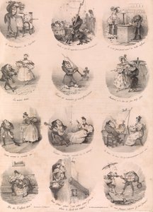 Zwölf satirische Vignetten Le Charivari, 10. Dezember 1832, 1. Dezember 1832