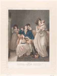 Britische Familie mit vier Kindern von Charles Knight