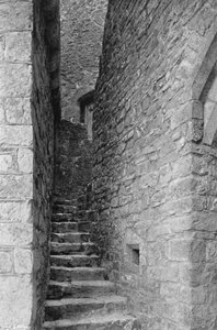 Treppe zur Kapelle und zu den Wehrmauern