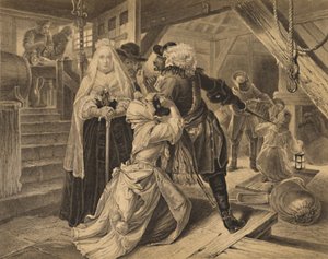 Verhaftung von Alice Lisle wegen der Beherbergung von Flüchtlingen der Schlacht von Sedgemoor, 1685, 1886 von Charles Lawrie