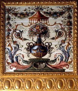 Dekoratives Paneel des Speisesaals des Schlosses von Vaux-le-Vicomte